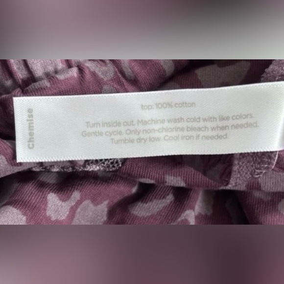 NWOT, Lane Bryant, Plus Size Cacique Cotton Chemise, 2X, Burgundy 🌙 - Picture 8 of 9